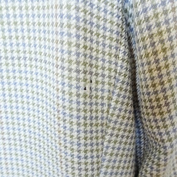 Abraham Moon Vintage Houndstooth Unionmade Silk & Wool Suit Jacket - Picture 8 of 14